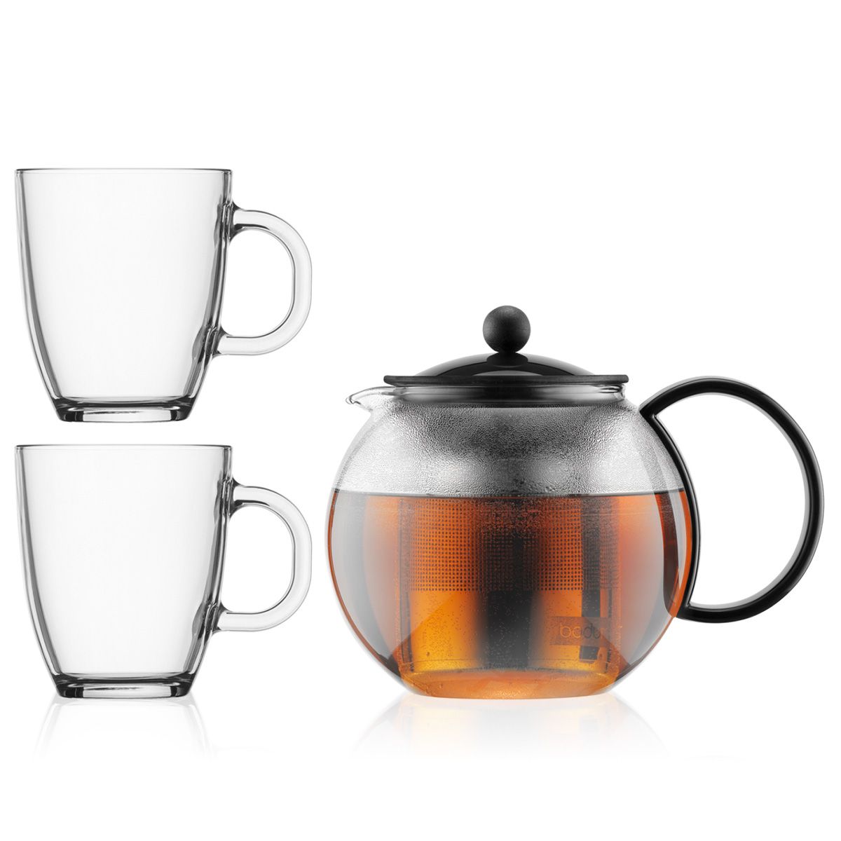 Pack Té: Tetera con Filtro con 2 Tazas Bistro 450ml
