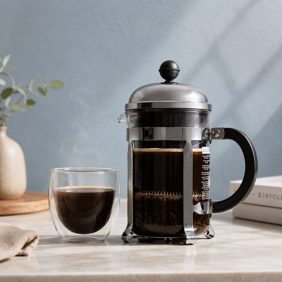 Cafetera Prensa Francesa 500 ml, cromado