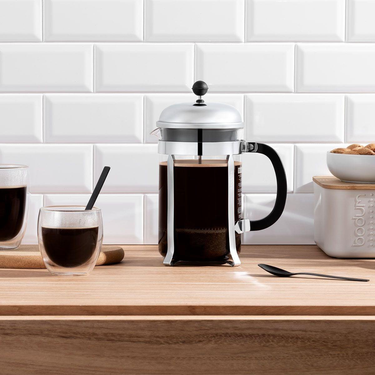 Cafetera Prensa Francesa acero Inox 1,5 lt , cromado