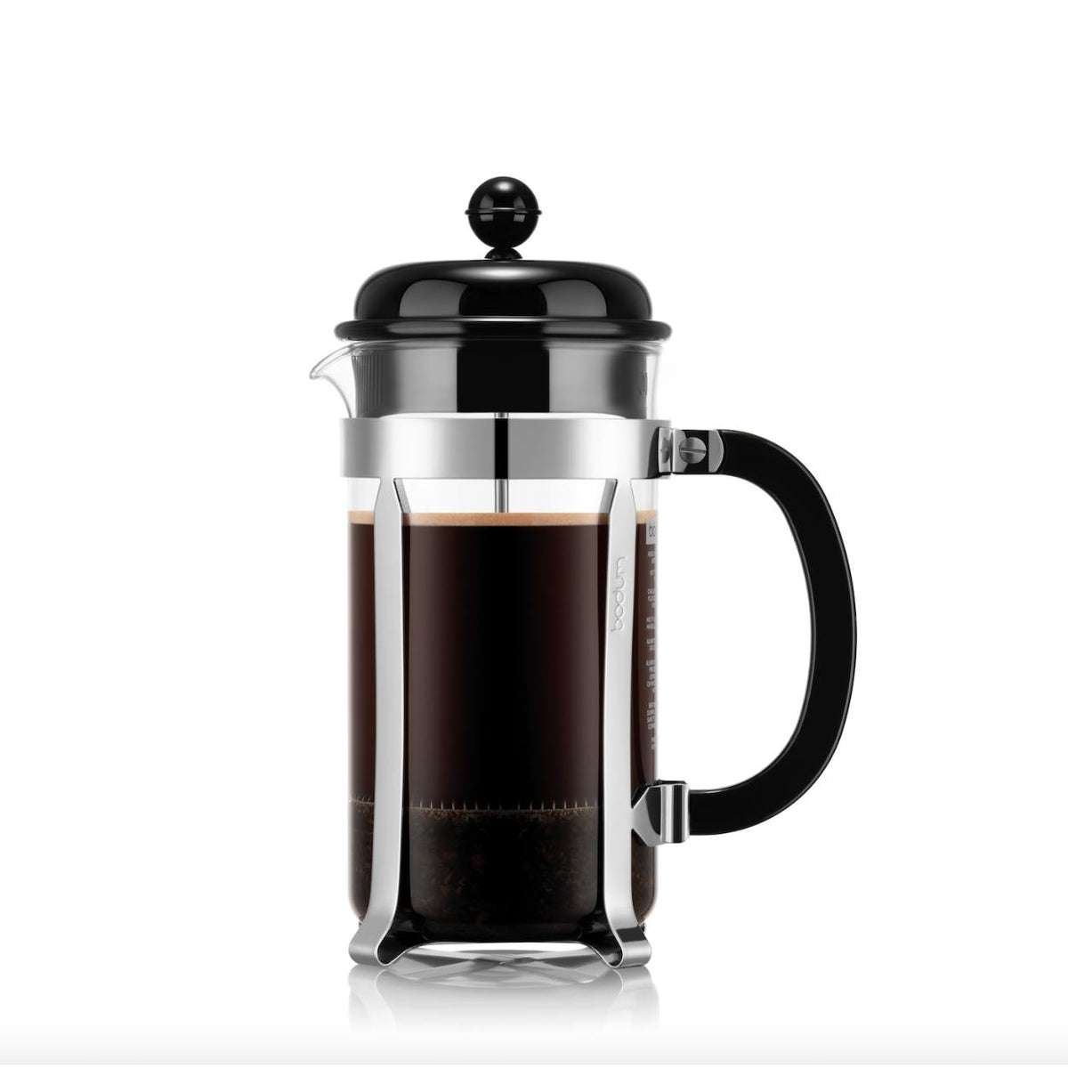 Cafetera Prensa Francesa con tapa de plástico 1lt, negro