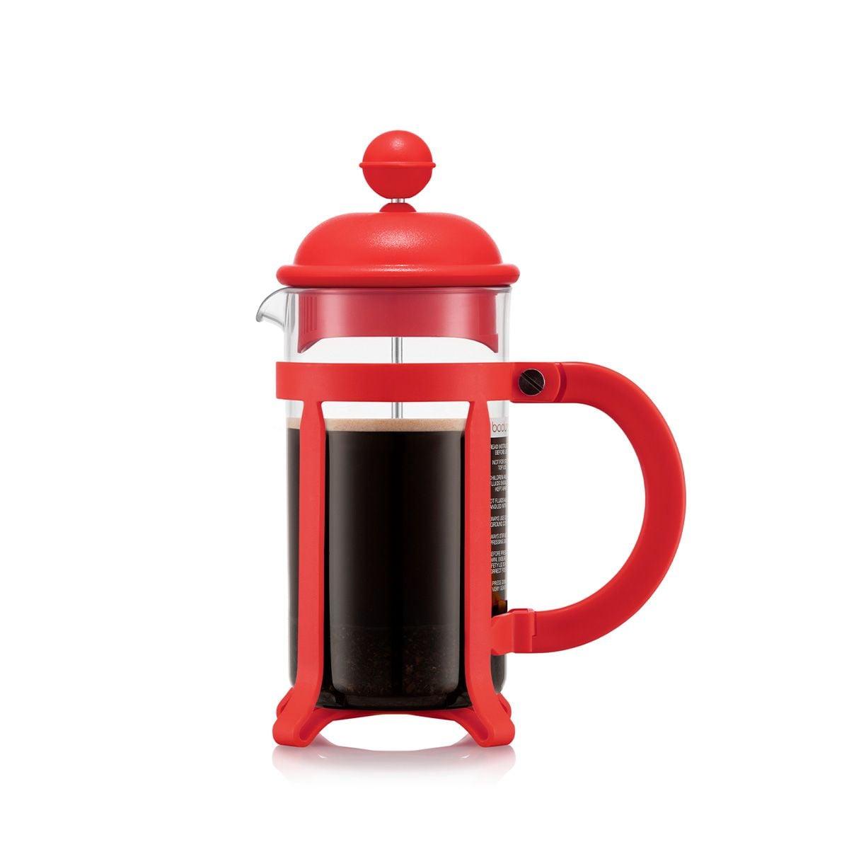 Cafetera Prensa Francesa 350 ml, rojo