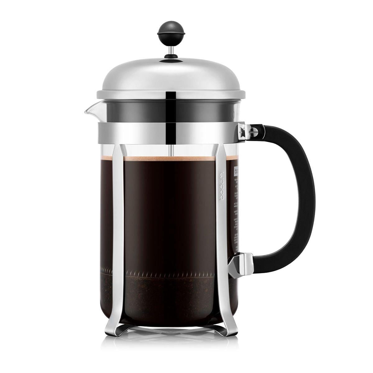 Cafetera Prensa Francesa acero Inox 1,5 lt , cromado