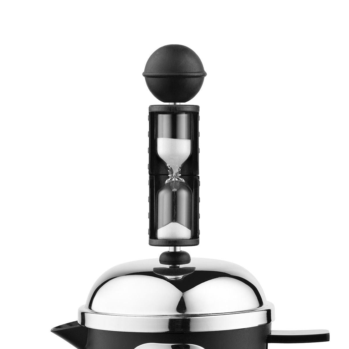Temporizador Cocina reloj arena 4 minutos, negro