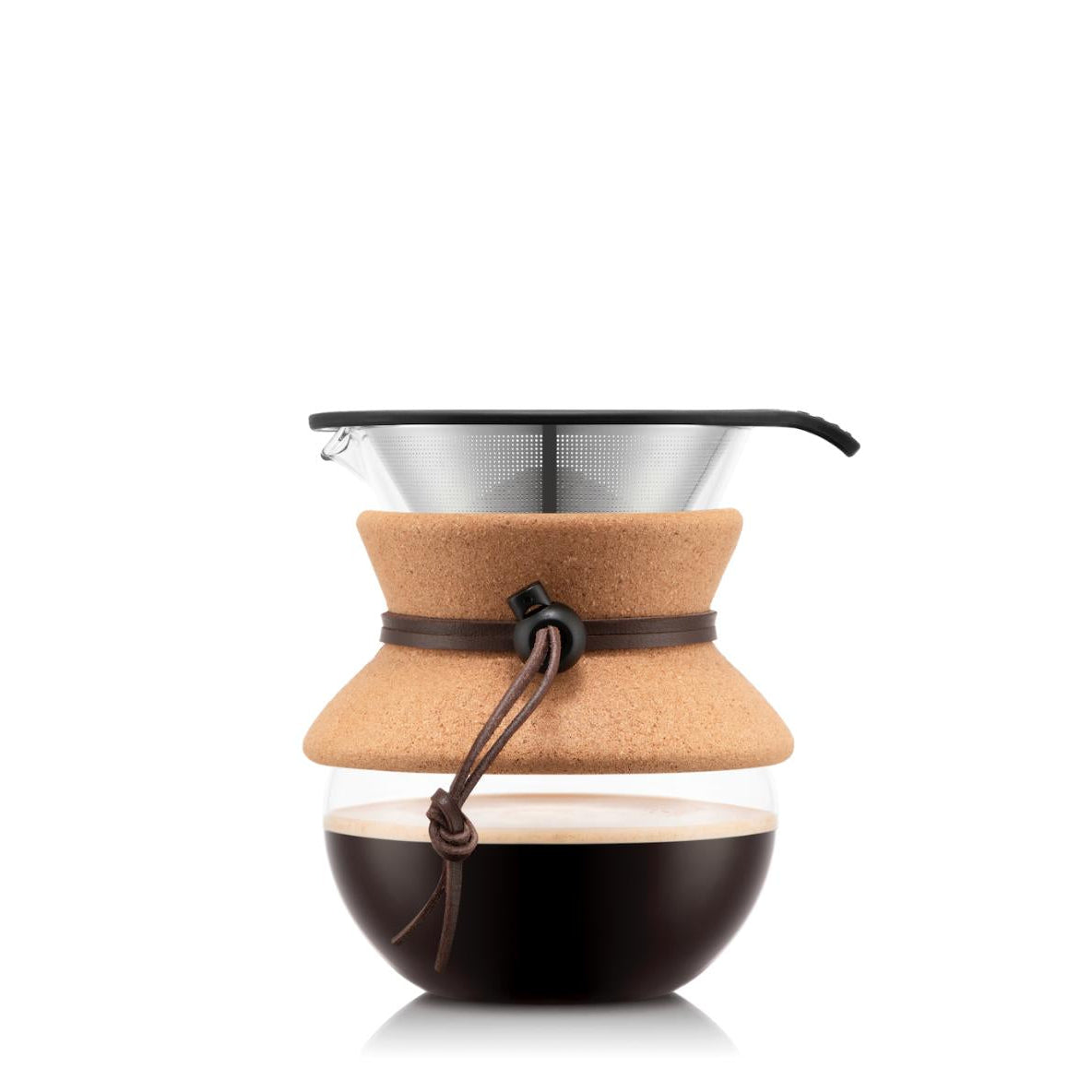 Cafetera de Goteo, filtro permanente de acero inox 500 ml, corcho