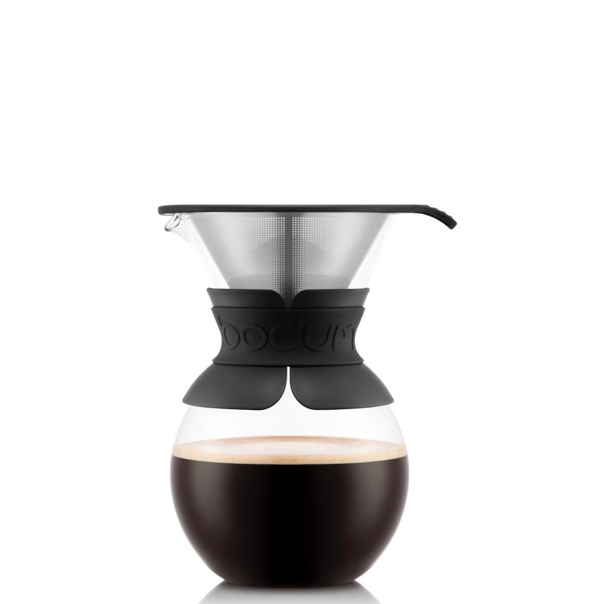 Cafetera de Goteo, filtro permanente de acero inox 1 lt, negro