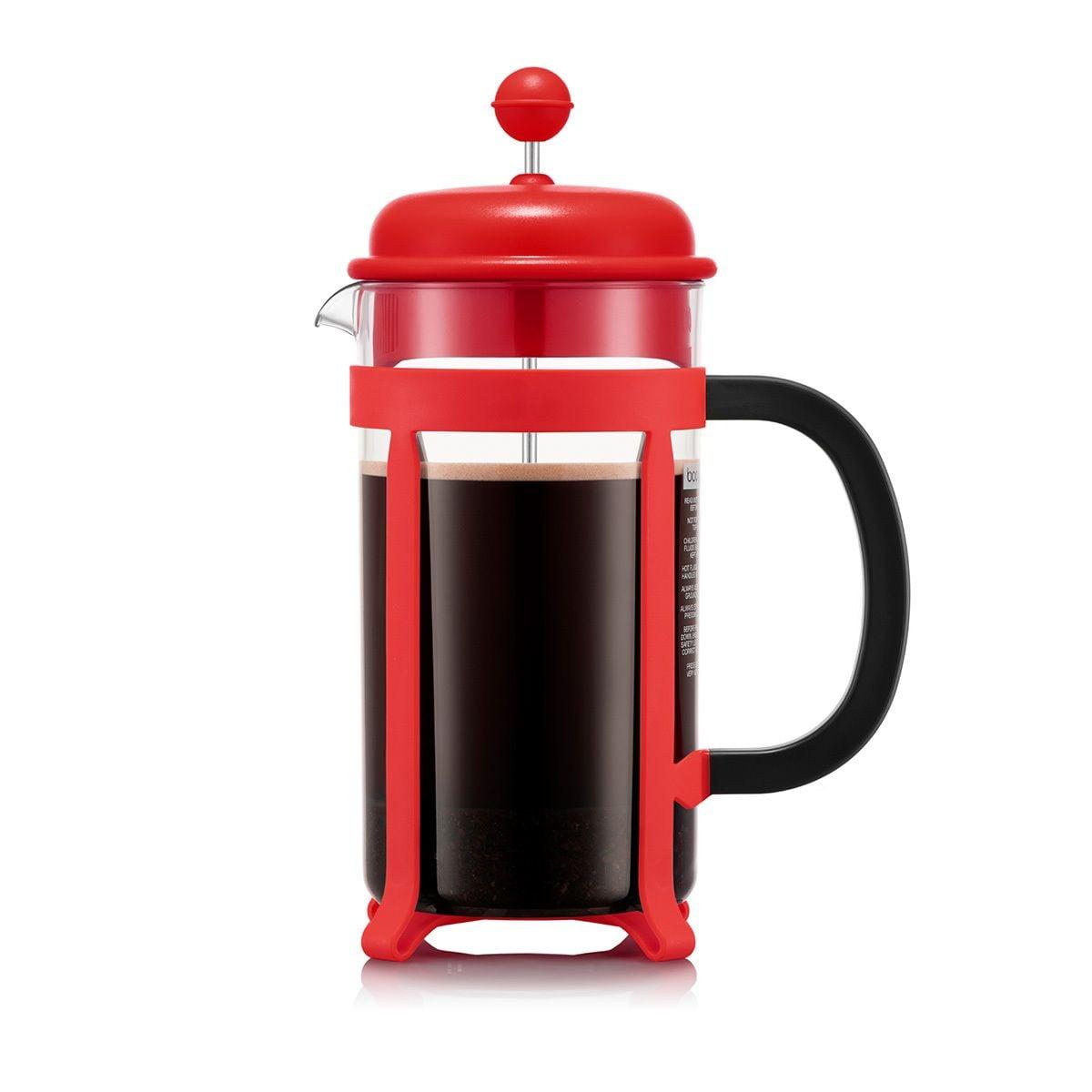 Cafetera Prensa Francesa 1 lt, rojo