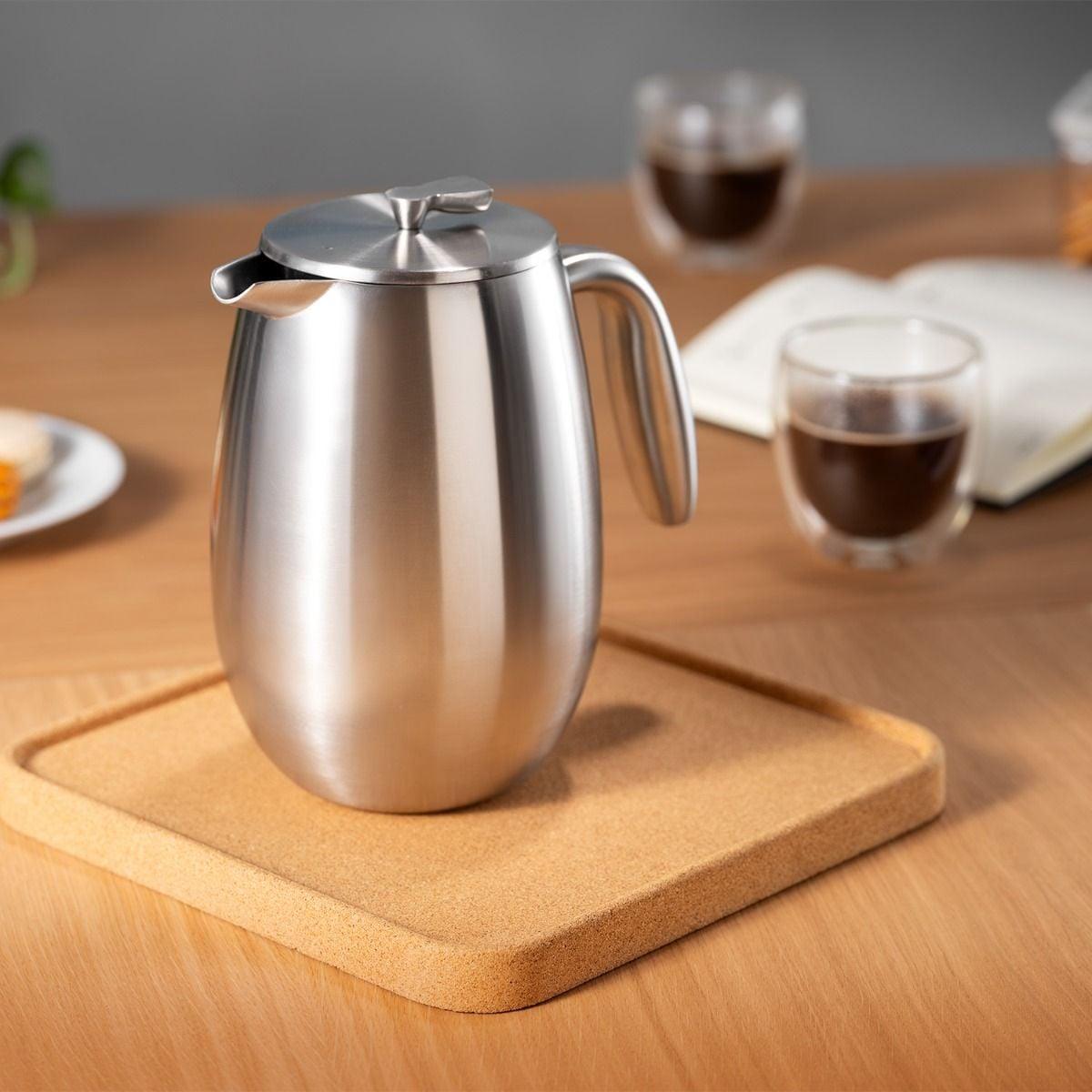 Cafetera Térmica doble pared 1 lt, acero Inox