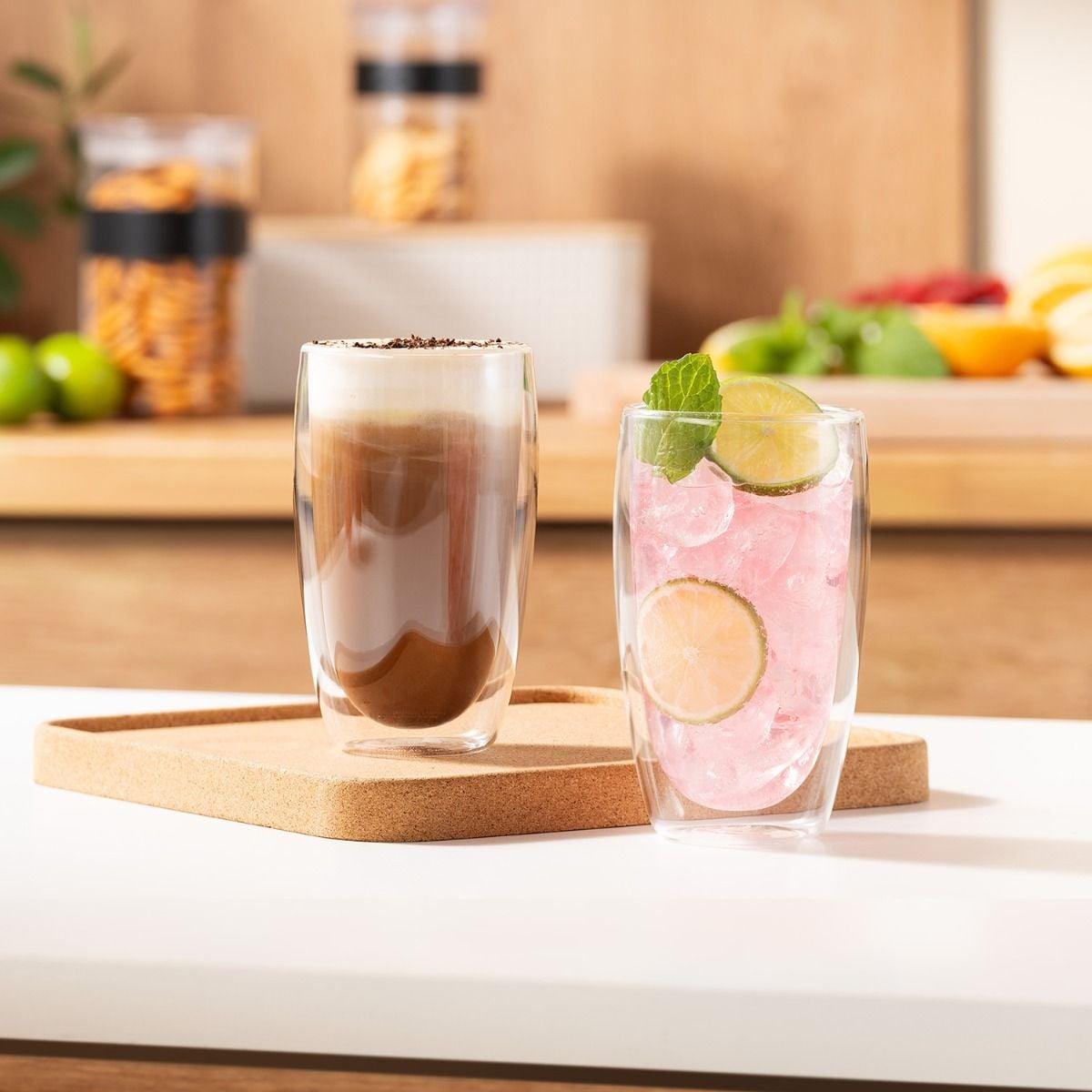 Set de 2 Vasos Térmicos Pavina doble pared 450 ml