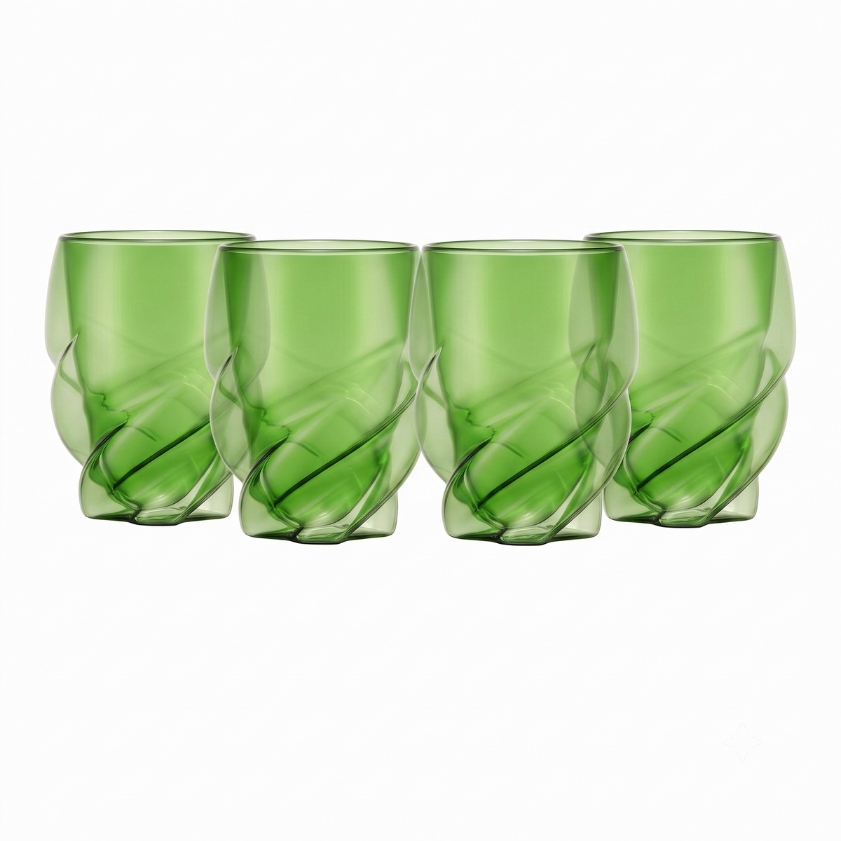 Pack 4 Vasos Térmicos Doble Pared 270ml Verde